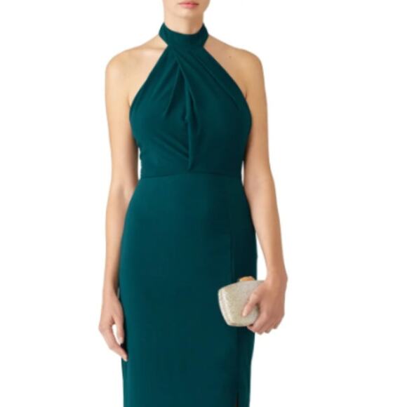 StyleStalker Bree Halter Dress in Green Size Small - Picture 1 of 4